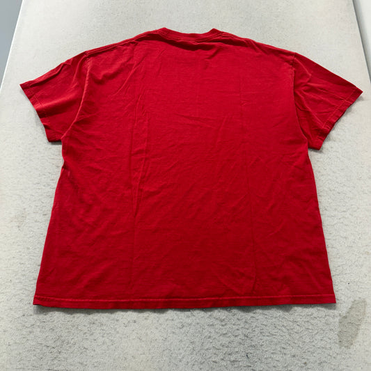 Tennessee River Dodgeball Graphic T-Shirt Men's Bright Red Cotton Casual Size XL