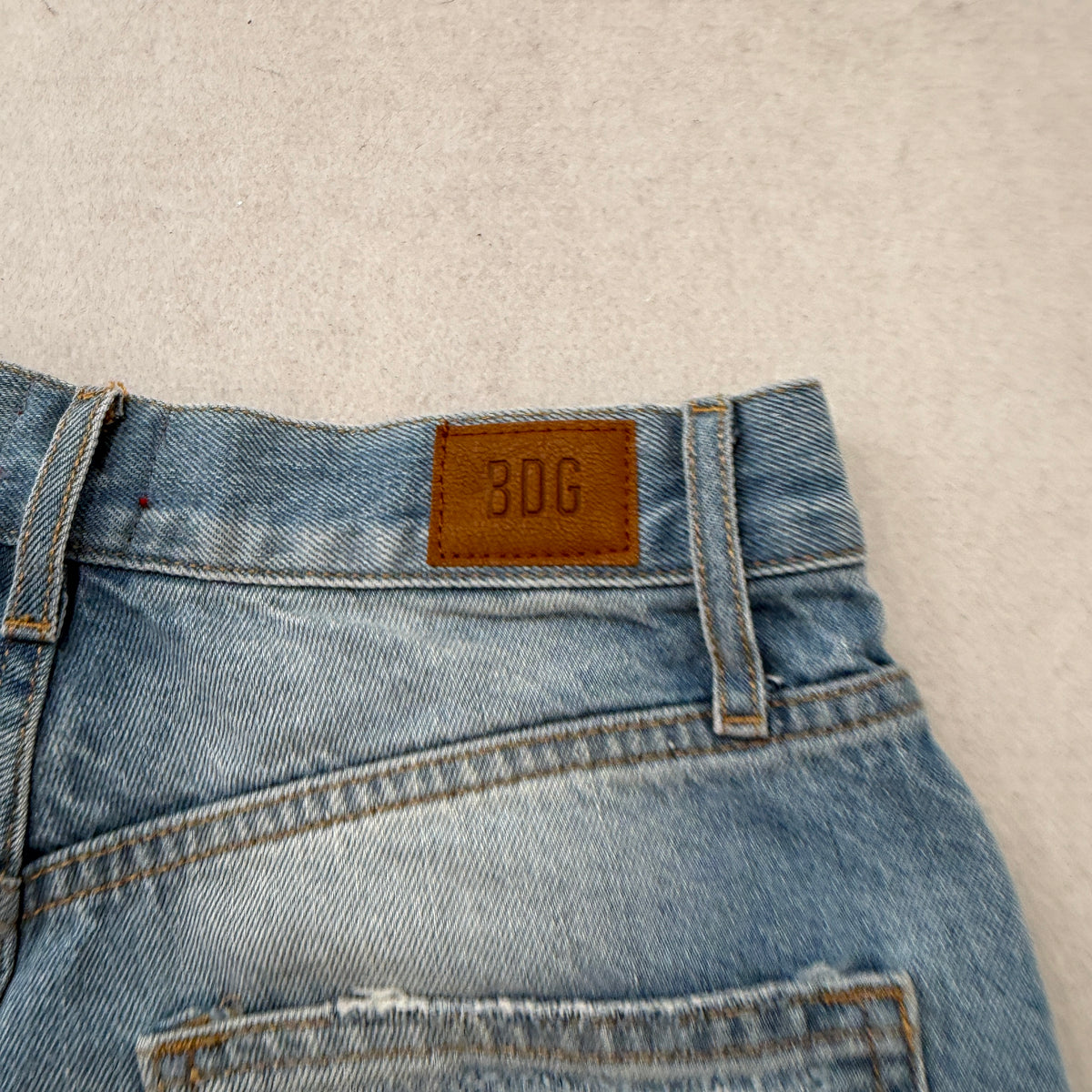 BDG Urban Outfitters Skater Baggy Womens Blue Denim Jeans Distressed Y2K Size 25