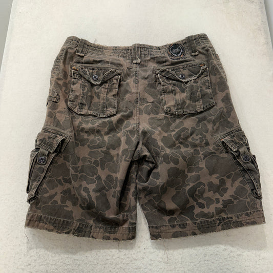 Fox Racing Company Mens Brown Camouflage Cargo Shorts Duck Multi Pocket Size W33