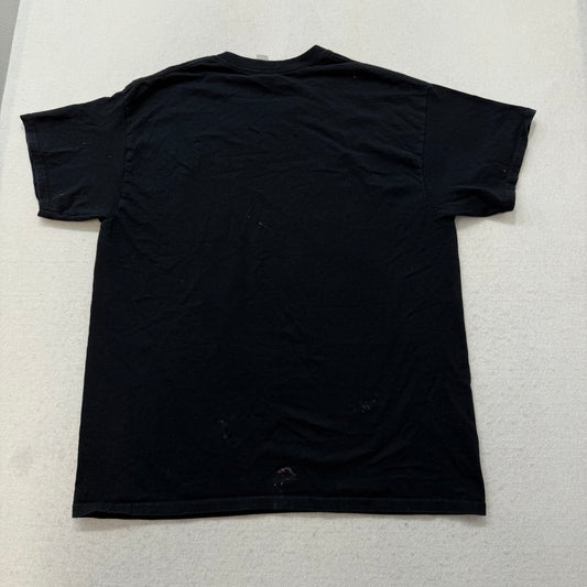 Gildan Hello Kitty AK-47 Women's Black Graphic Print T-Shirt Short Sleeve Size L