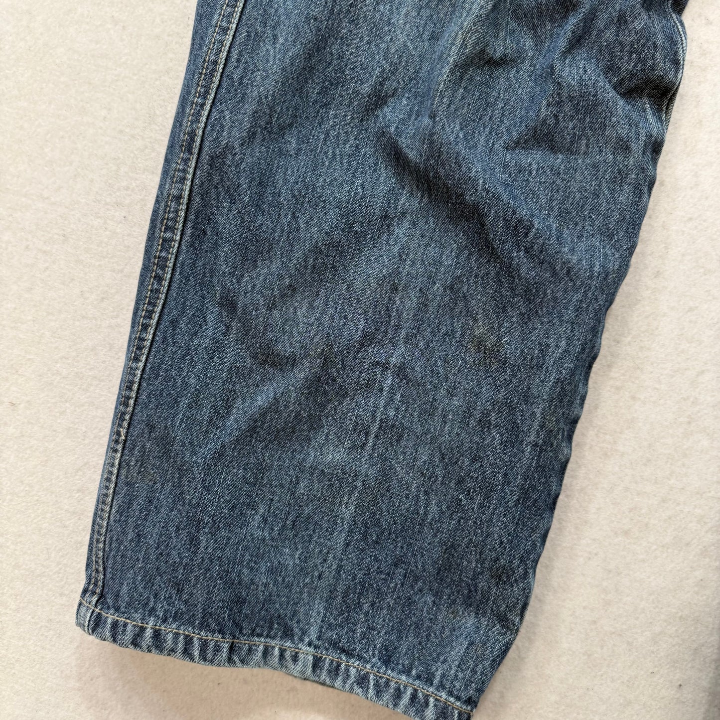 Marithe Francois Girbaud Men's Medium Blue Denim Baggy Carpenter Jeans Size 38M