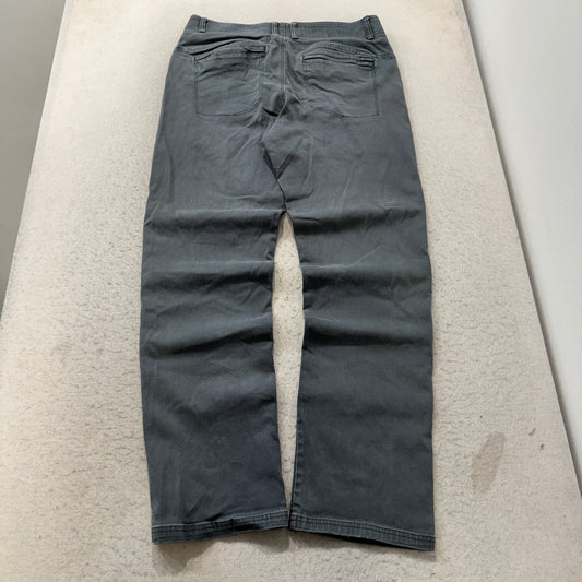 Columbia Five Pocket Pants Men's Gray Stretch Cotton Outdoor Casual Size 36x34 photo 2