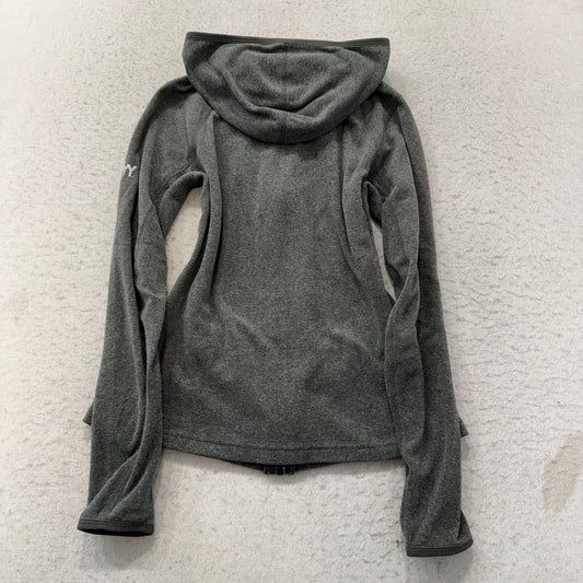 The North Face Womens Grey Fleece Full Zip Hoodie Size S photo 2