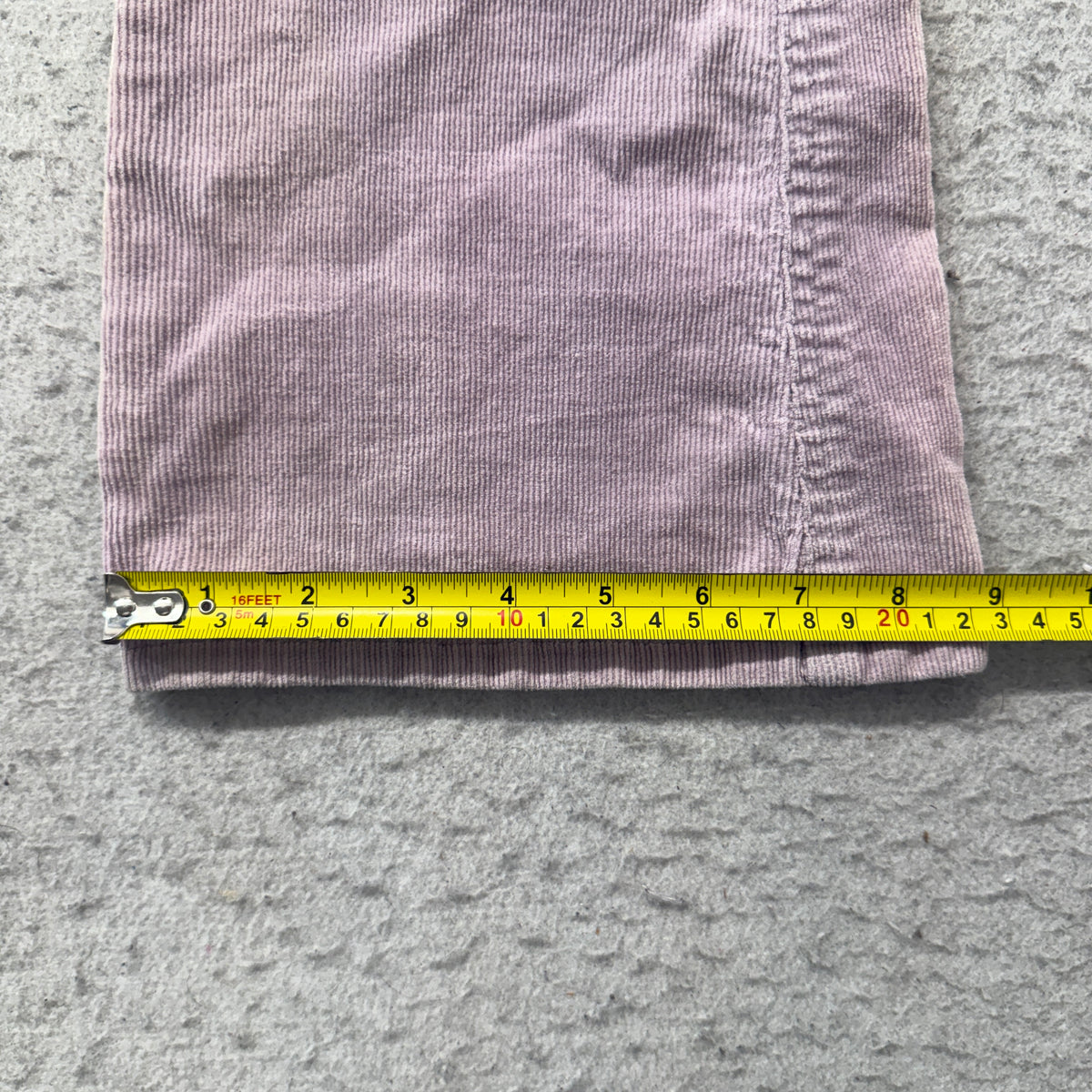 Mudd Corduroy Flare Pants lavender inseam measurement