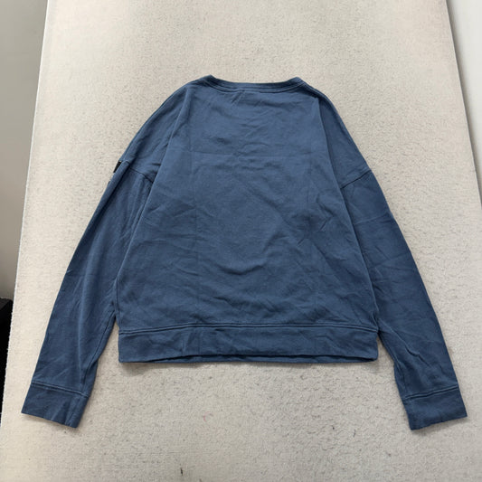 PINK Victorias Secret Blue Logo Crewneck Sweatshirt Size S photo 2