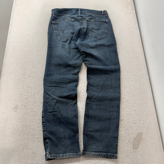 Levi's Men's Blue Denim Jeans Straight Fit Pockets Zip-Fly Classic Size W32xL32