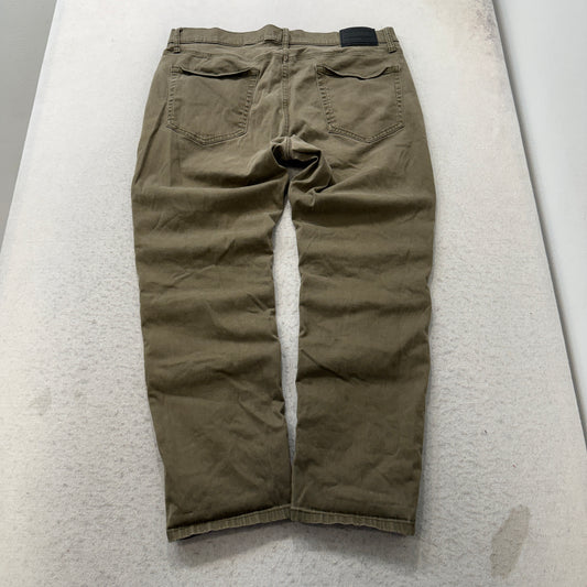 Lucky Brand Men's Olive Denim Jeans Straight Leg Zip Fly Pockets Y2K Size 38x30