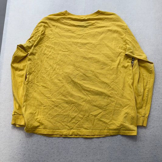 Marvel Men's Mustard Yellow Cotton T-Shirt Amazing Spider-Man Graphic Tee Size L