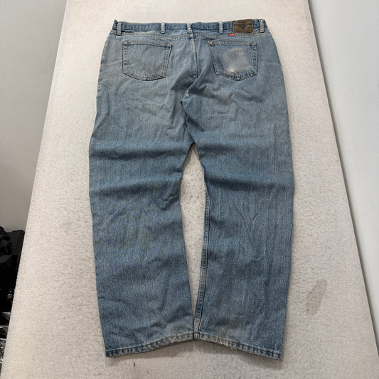 Wrangler Regular Fit Jeans Men's Medium Wash Blue Denim Five Pocket Size 46x32 photo 2
