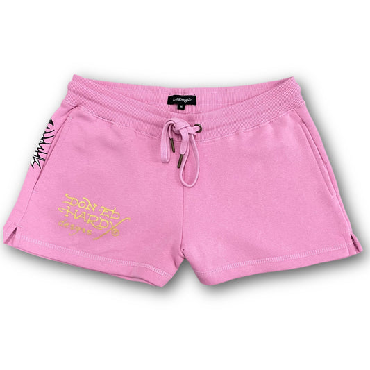 ED HARDY “Tiger Roar” PINK BOOTY SHORTS - Clean Curriculums
