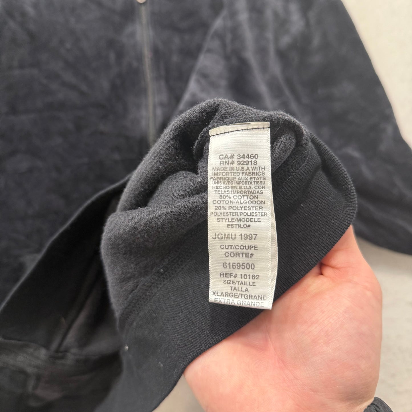 Juicy Couture Black Velour Tracksuit Set Zip Up Hoodie & Flare Pant Logo Size XL