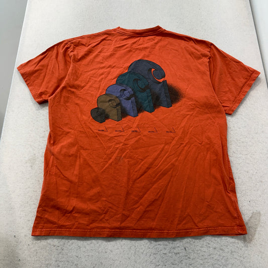 Carhartt WIP burnt orange tee back