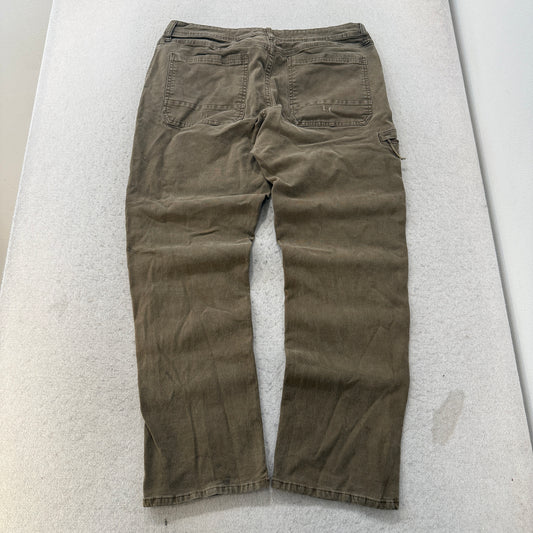 Weatherproof Vintage Relaxed Fit Canvas Pants Olive Size 38x32 photo 2
