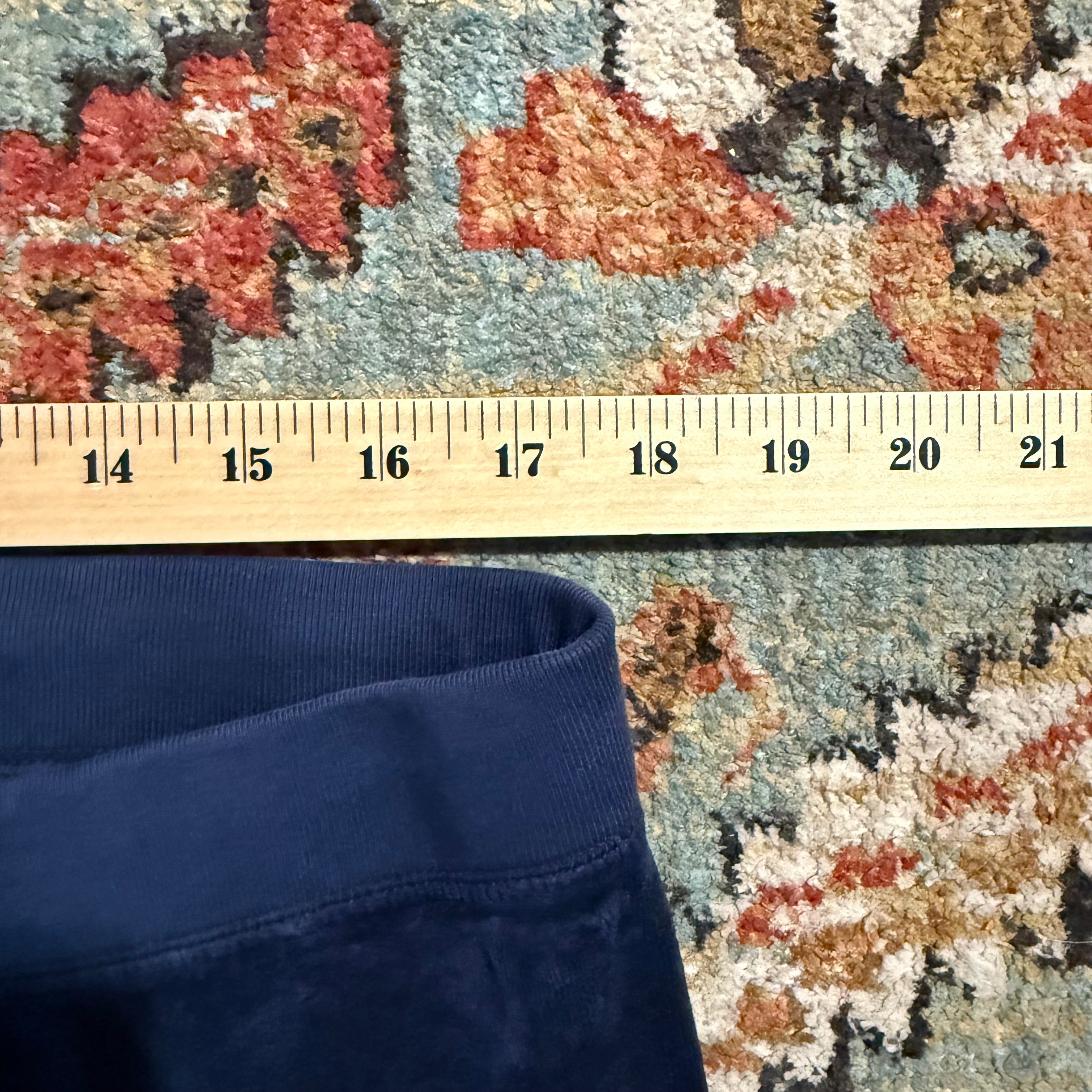 Vintage Juicy Couture Navy Velour Flared Pants Size XL