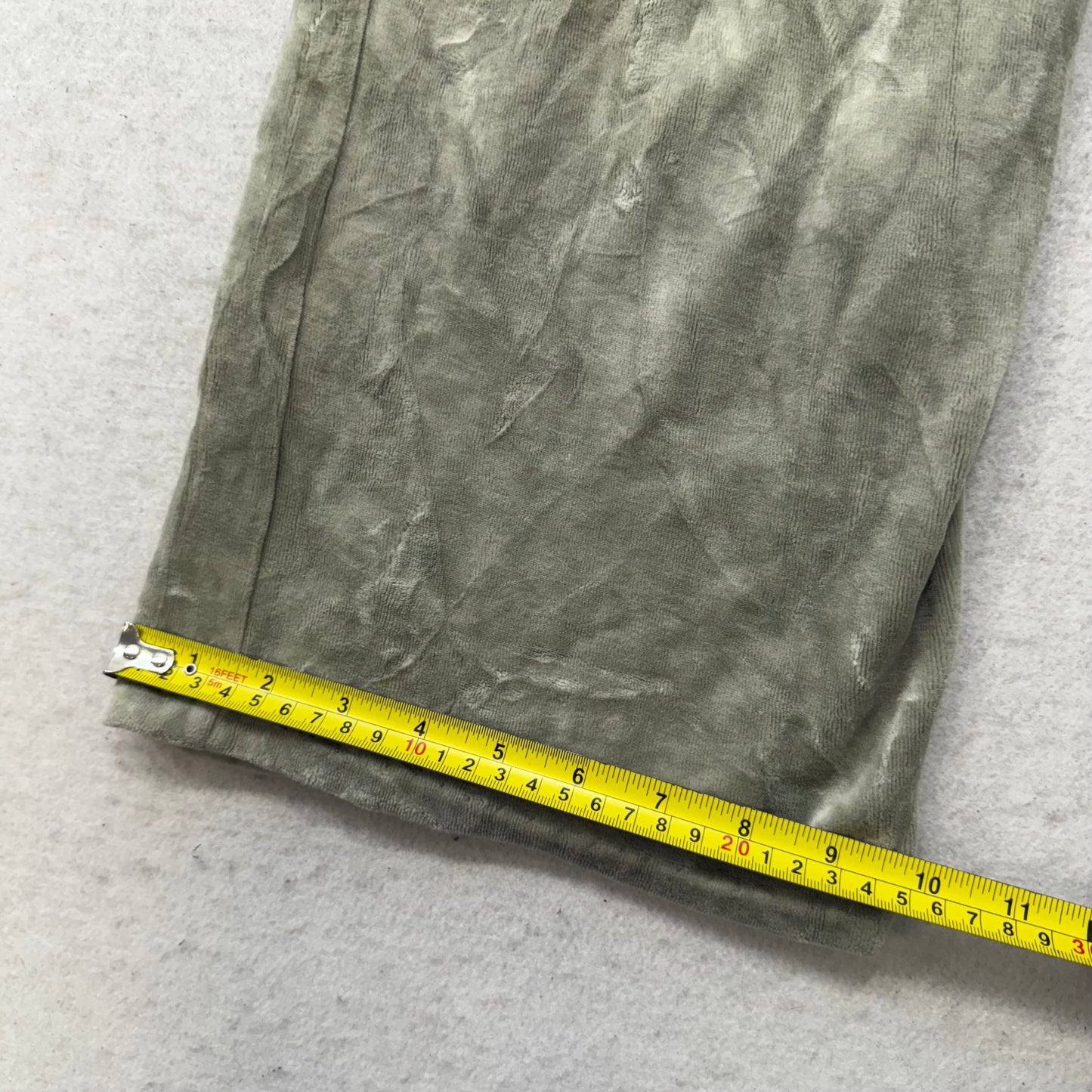 Juicy Couture Gray Velour Flared Wide Leg Track Pant Drawstring Casual Size S