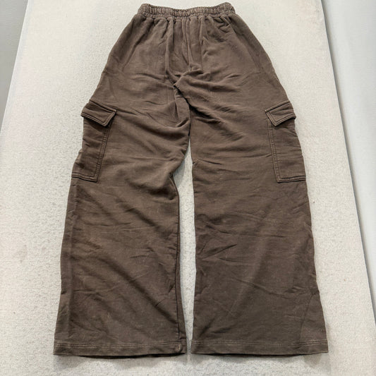 Wild Fable Men's Brown Cargo Sweatpants Pockets Drawstring Classic Y2K Size XS