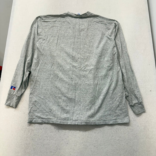Russell Athletic Stanford Men's Gray T-Shirt Long Sleeve Sportswear Tee Size XL