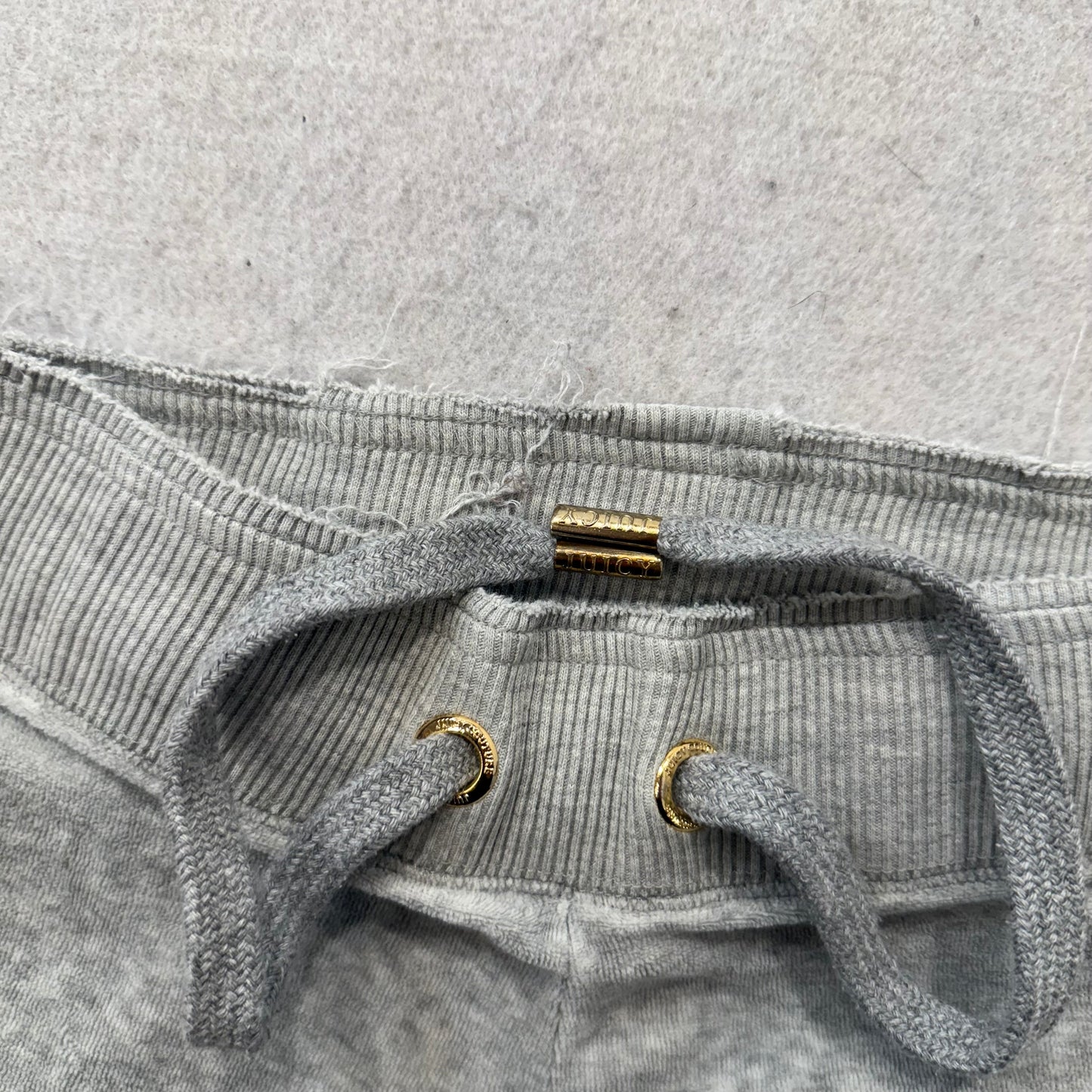 Juicy Couture Women's Gray Velour Flare Track Pants Low Rise Loungewear Size M