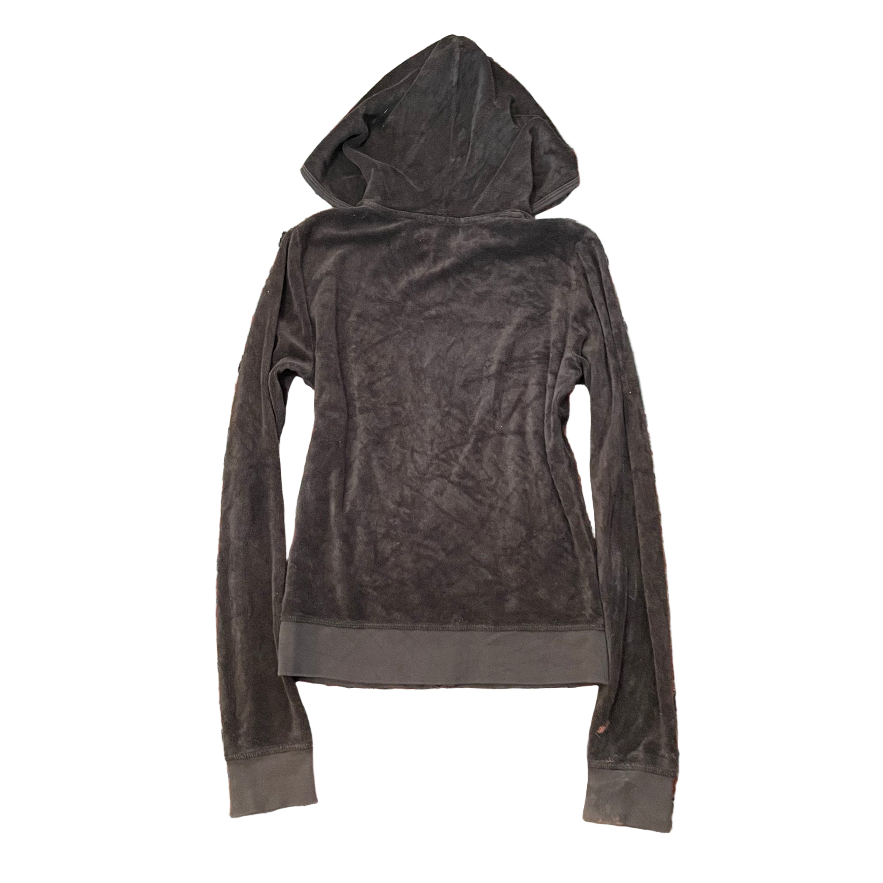 Vintage Juicy Couture Brown Terry Zip Hoodie Size S