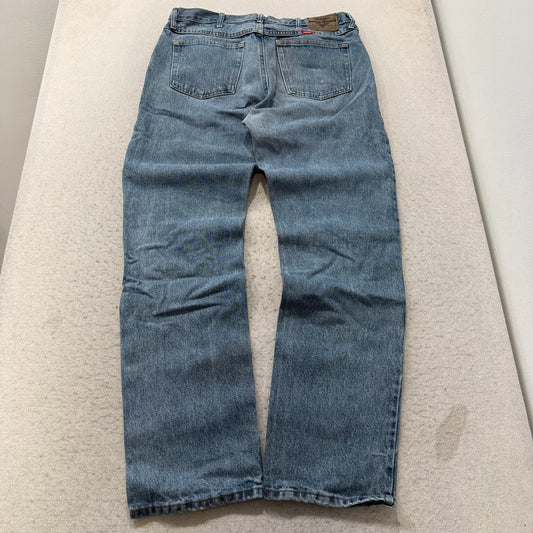 Wrangler Regular Fit Jeans Men's Light Wash Blue Denim Five Pocket Size 36x34 photo 2