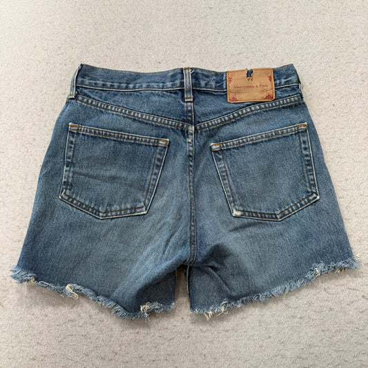 Abercrombie & Fitch Vintage Cutoff Denim Shorts USA Size 4 photo 2