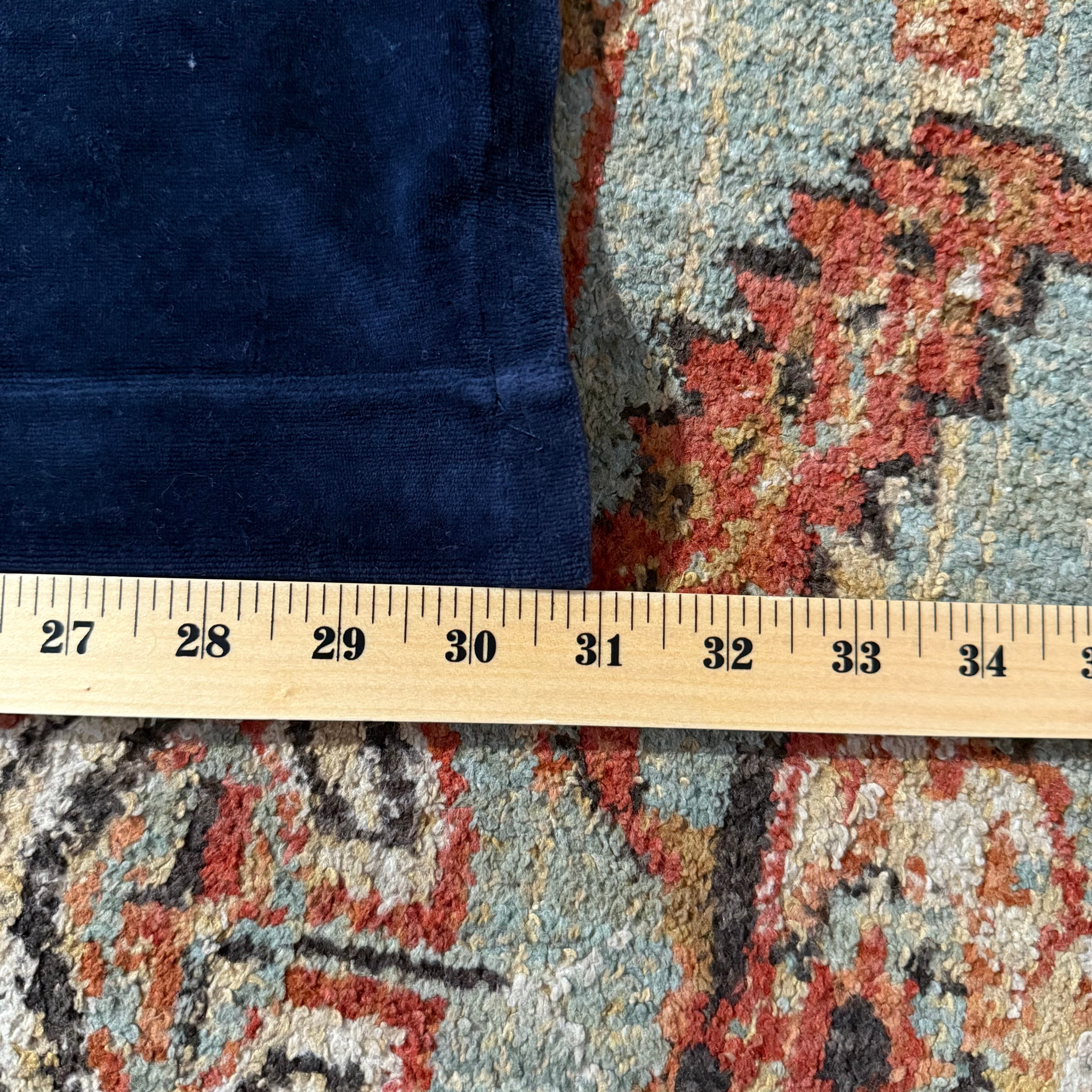 Vintage Juicy Couture Navy Velour Flared Pants Size XL