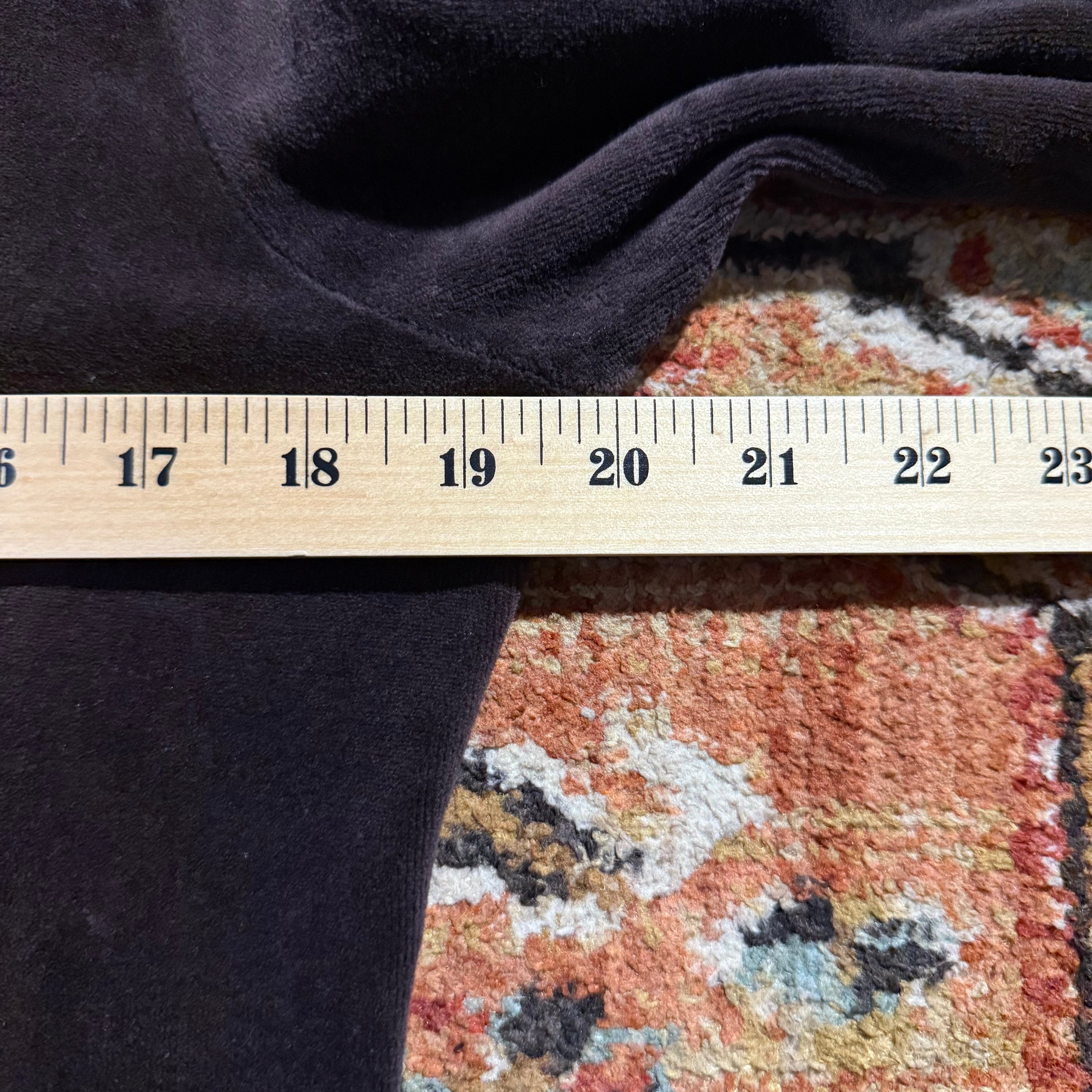 Vintage Juicy Couture “Juicy Heiress” Brown Velour Chandelier Back Zip Hoodie Size XL
