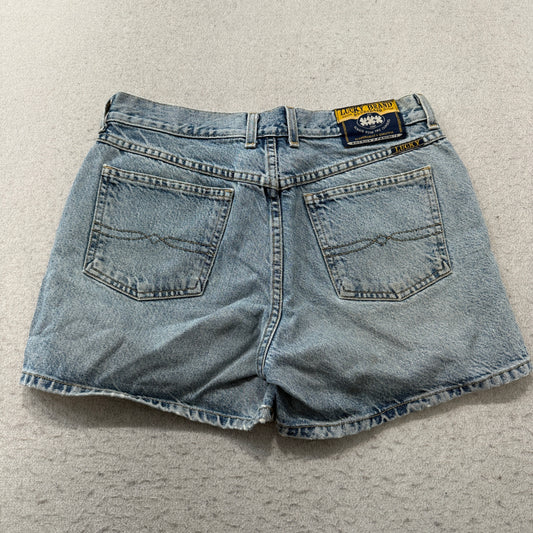 Lucky Brand Vintage Dungarees Light Wash Denim Shorts USA Size 8 photo 2
