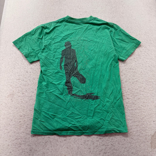 Gildan Graphic T-Shirt Men's Green Country Music Guitar Print Short Sleeve Size S photo 2