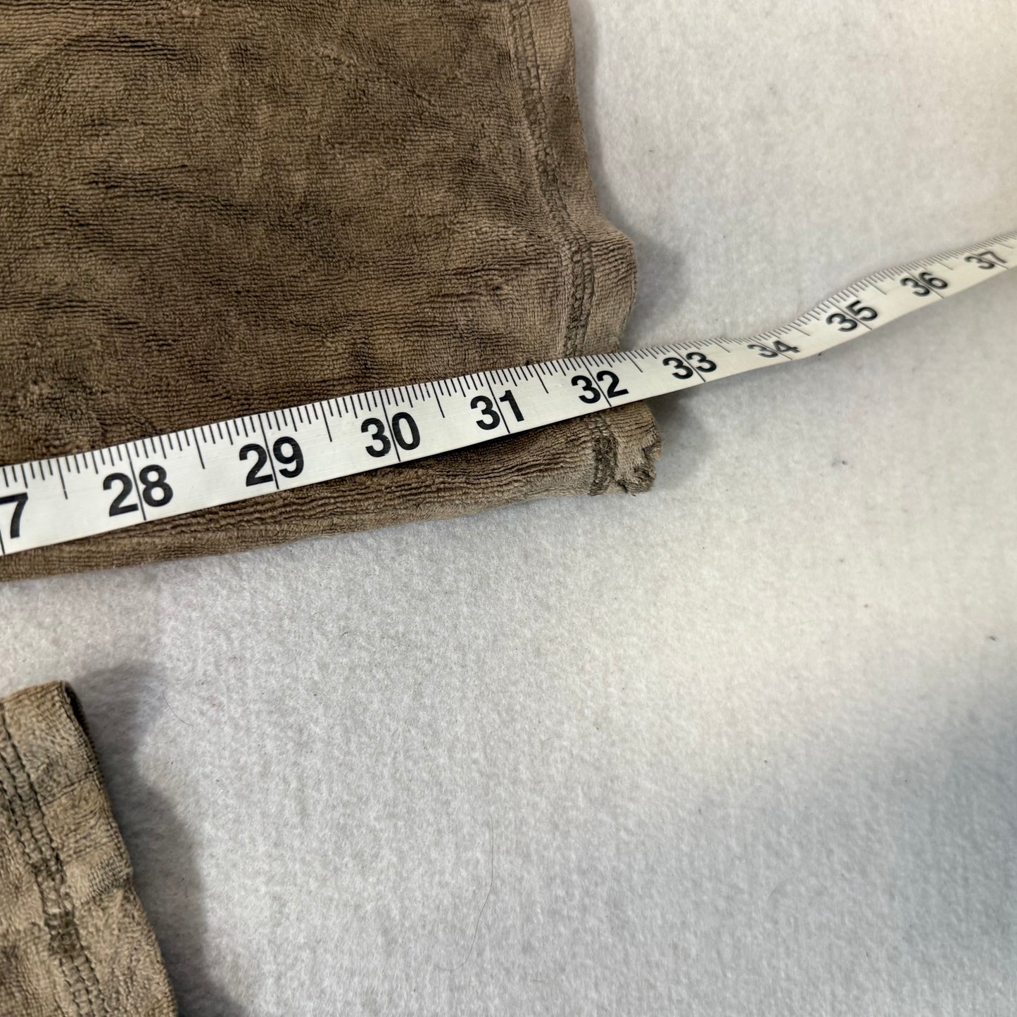 Juicy Couture Beige Classic Terry Flared Wide Leg Track Pants Low Rise Size M