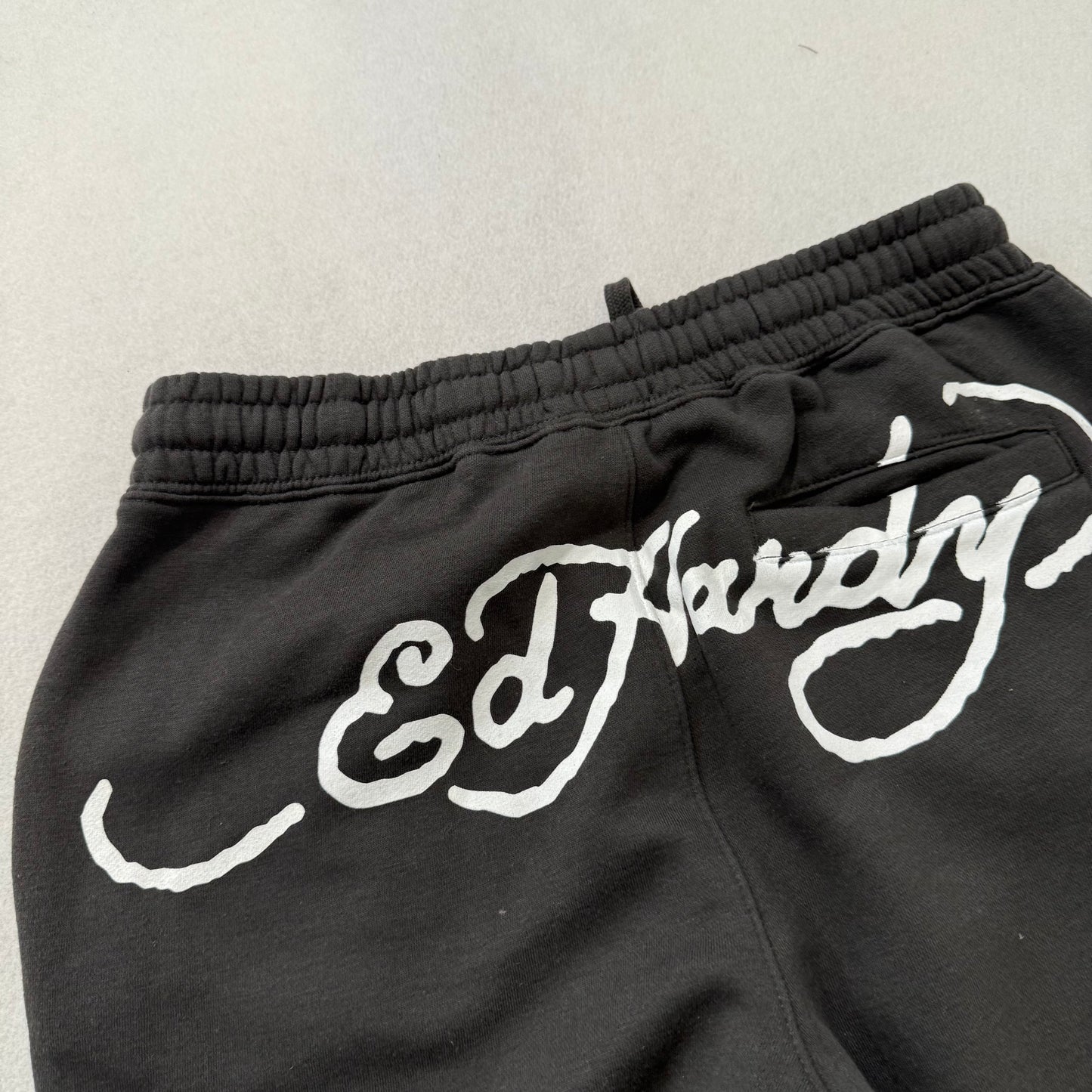 ED HARDY “NYC Skull” CHARCOAL GRAPHIC PANTS