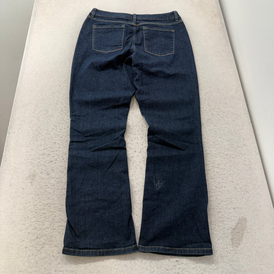 L.L.Bean Womens Classic Fit Dark Wash Jeans Size 16 photo 2