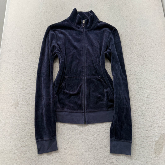 Juicy Couture Navy Velour Track Jacket, size XL – photo 2 of 5