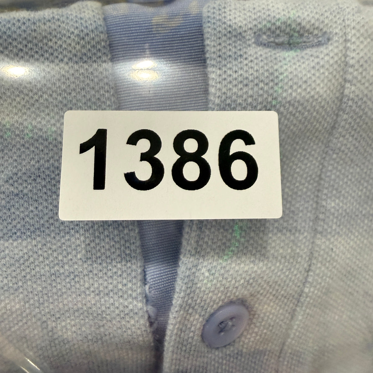 Nike polo SKU tag 1386