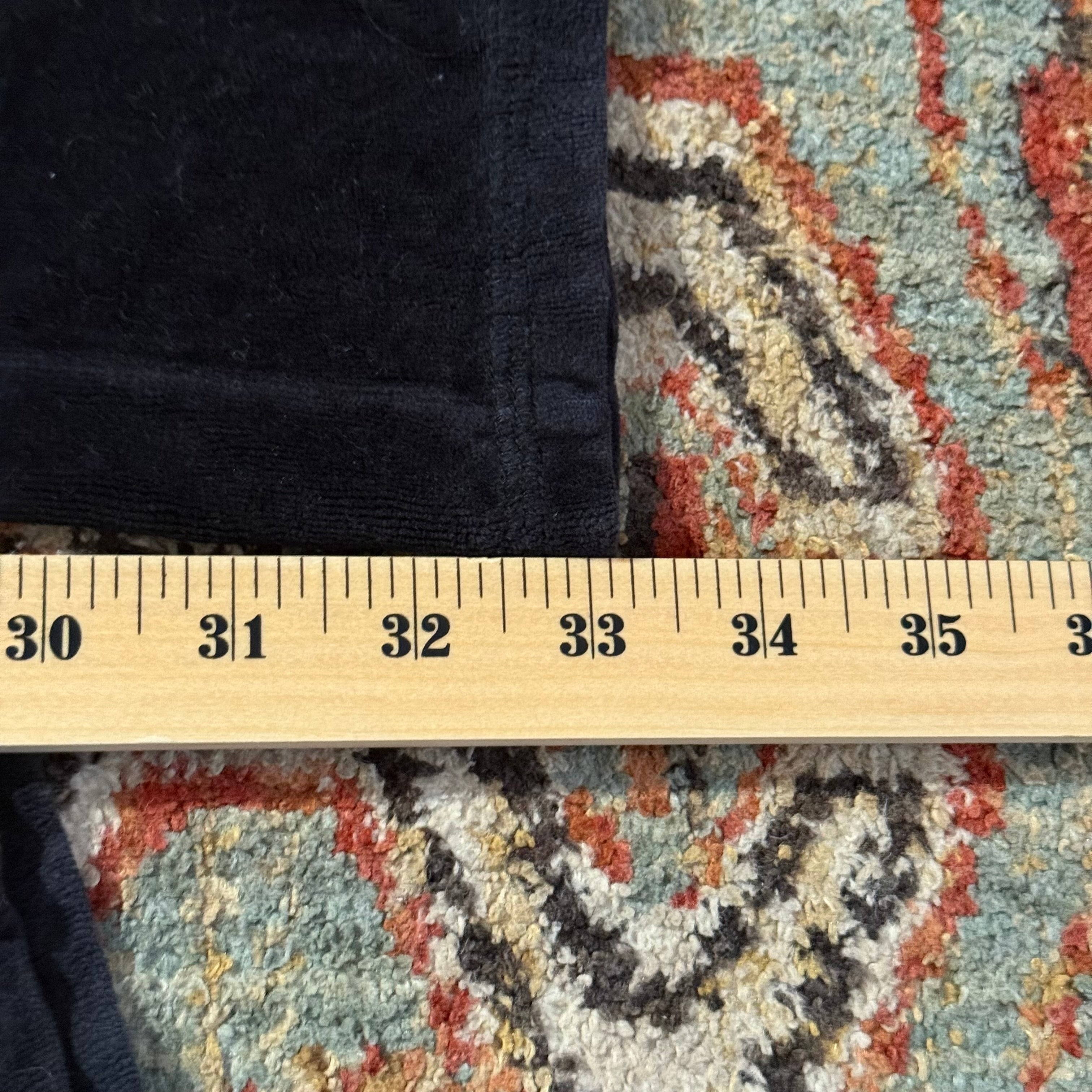 Vintage Juicy Couture Black Velour Flared Pants Size M