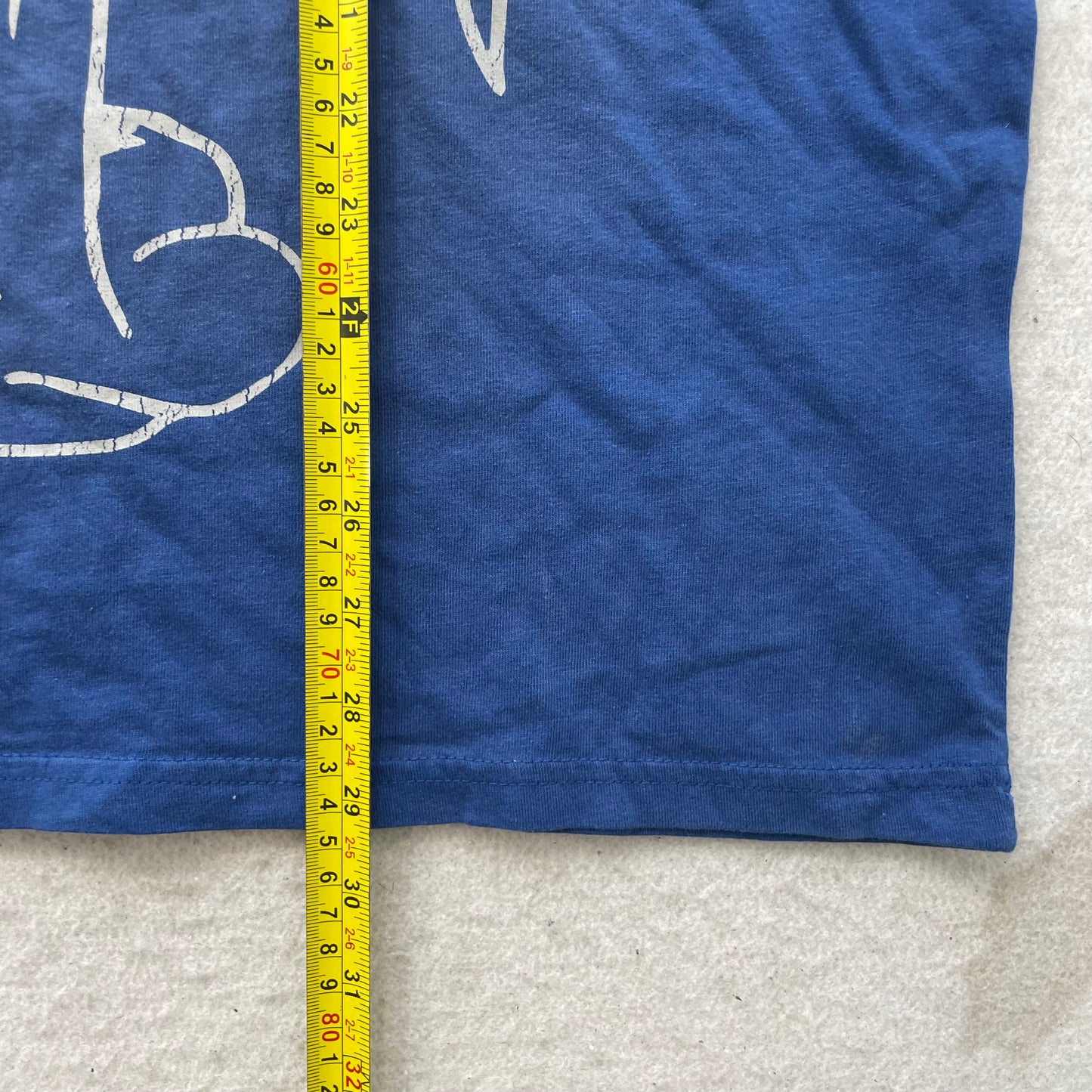 Ed Hardy Men's Blue Cotton T-Shirt Pullover Short Sleeve Graphic Logo Y2K Size L