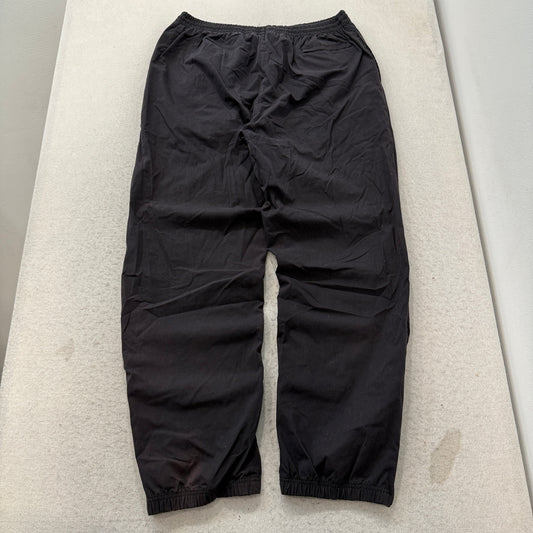 Vintage Reebok Men's Black Nylon Windbreaker Track Pants Pockets Classic Size XL