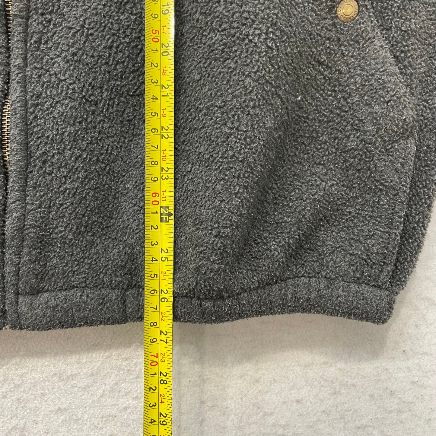 Vintage Polo Ralph Lauren Mens Gray Zip-Up Fleece Bomber Jacket Made In USA - XL