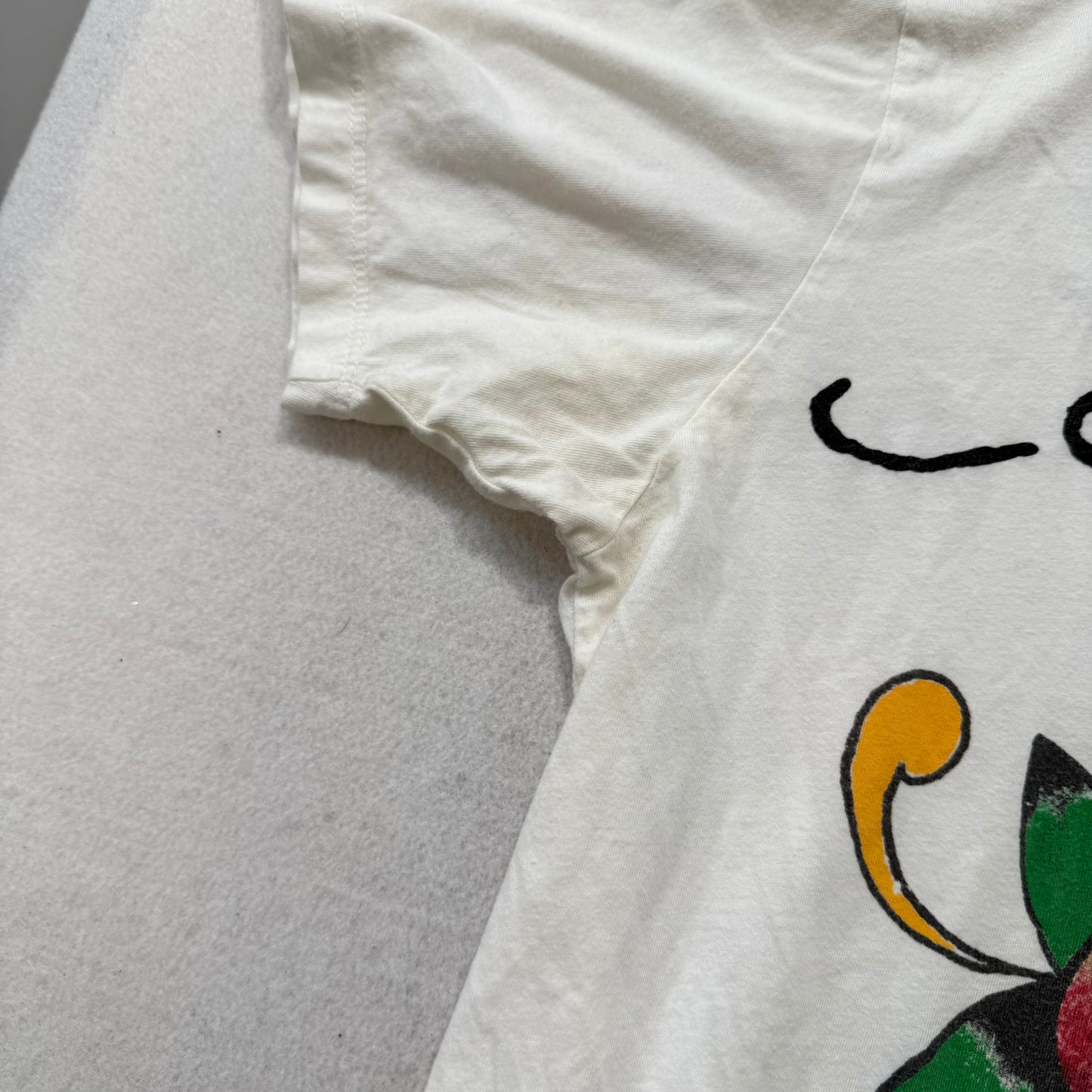 Ed Hardy Men's White Cotton T-Shirt Short Sleeves Skull Graphic Tee Logo Size L