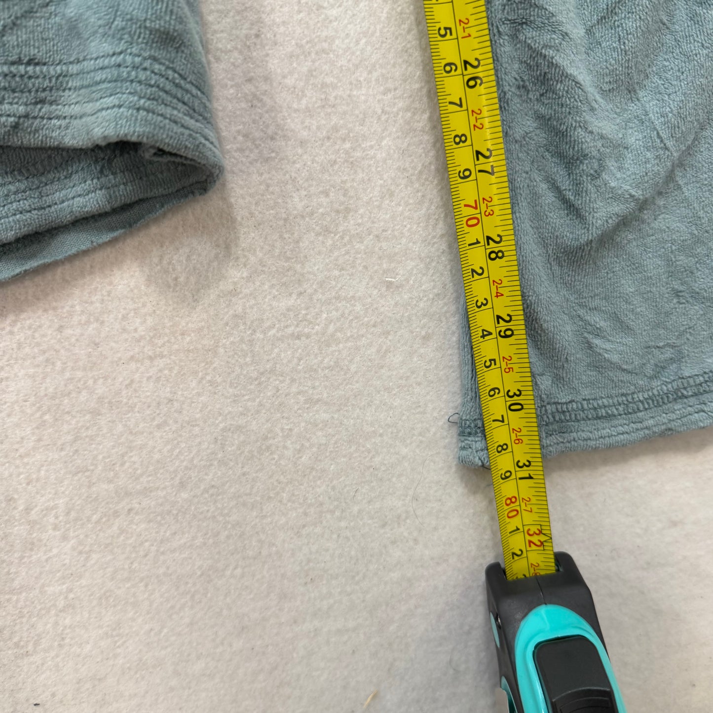 Juicy Couture Teal Velour Flare Track Pants Drawstring Classic Low Rise Size M