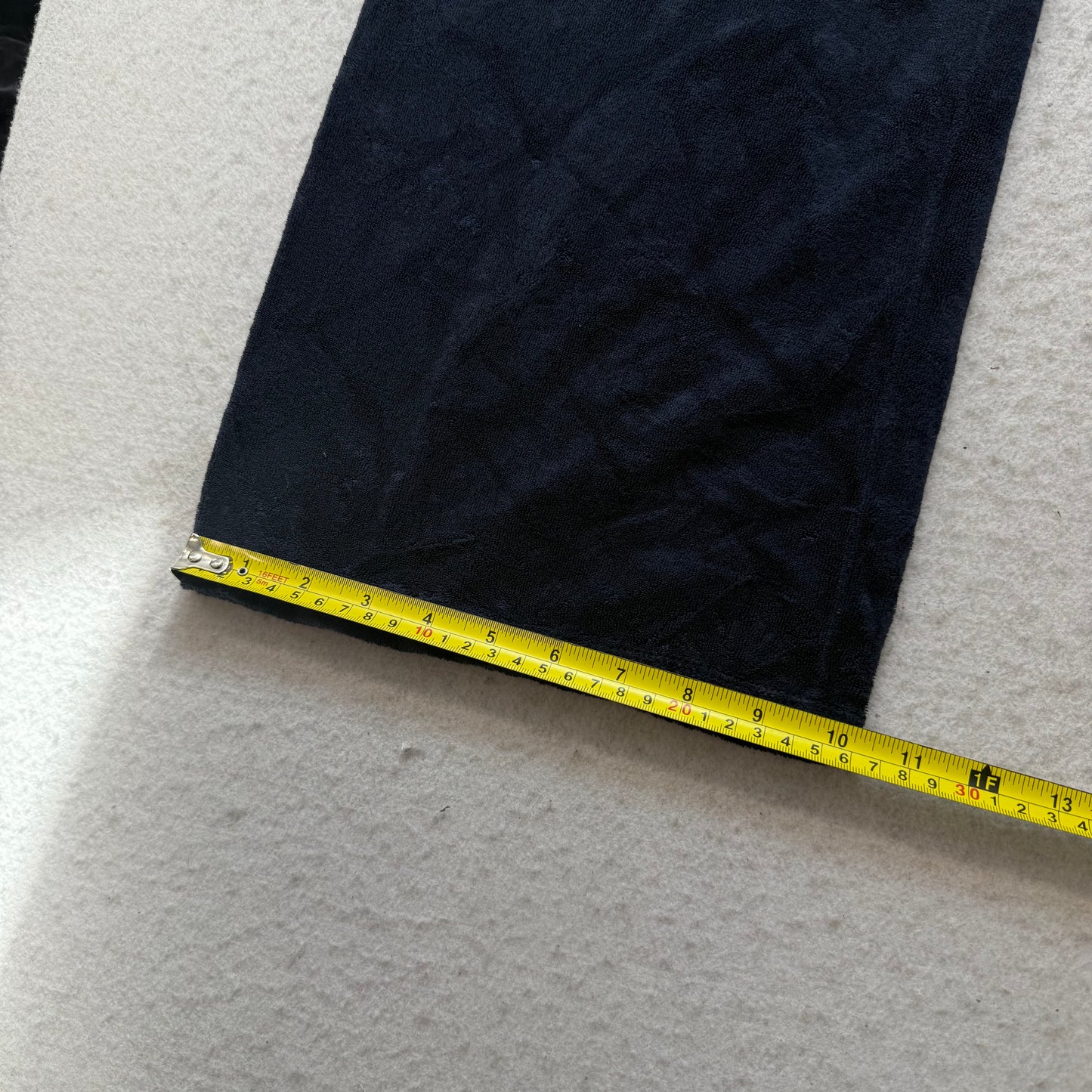 Navy Terry cloth capris