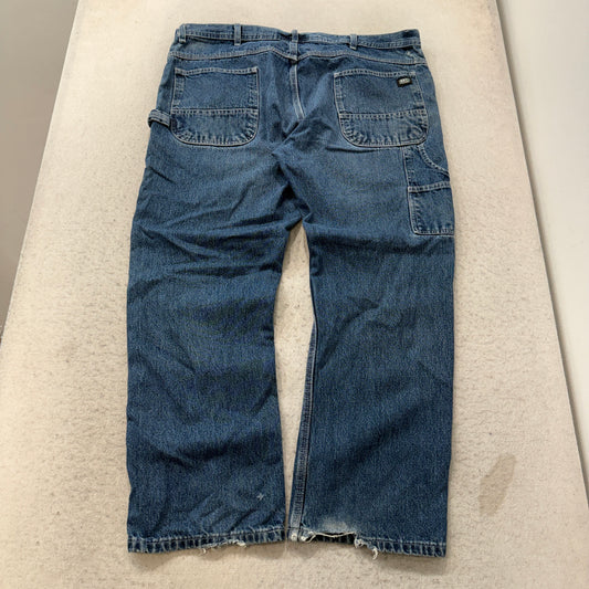 Key Carpenter Jeans Men's Medium Wash Blue Denim Workwear Relaxed Size 40 photo 2