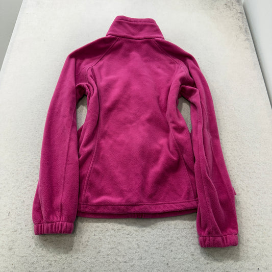 Columbia Sportswear Company Women's Hot Pink Full Zip Fleece Jacket Logo Size L