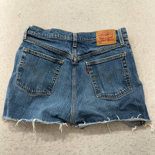 Levis 501 High Rise Cutoff Denim Shorts Size 29 photo 2