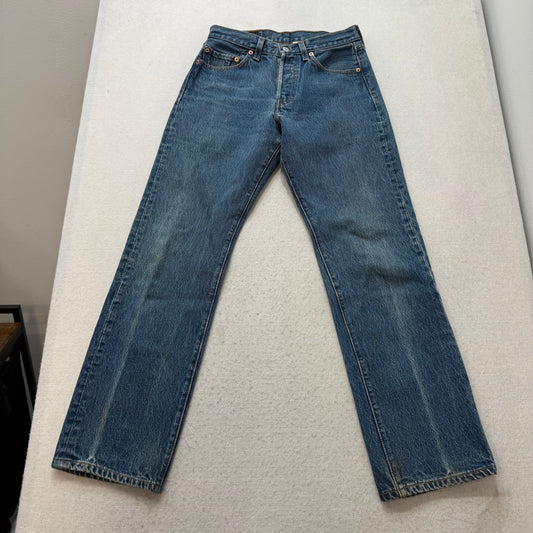 Levi's 501XX Men's Blue Denim Straight Leg Jeans Zip-Fly Regular Fit Size 30x34