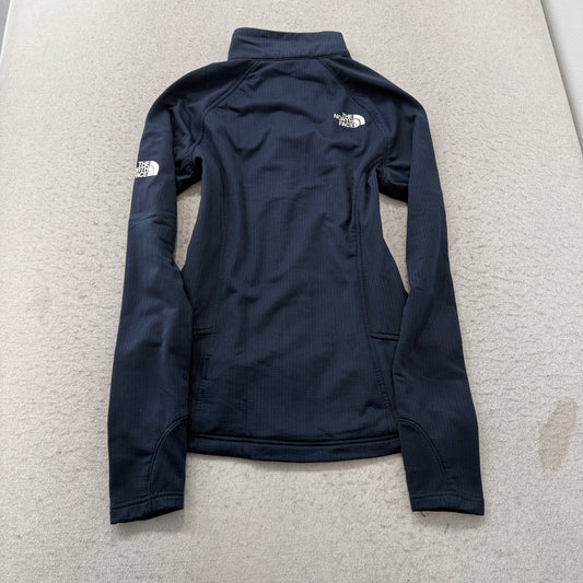 The North Face Womens Navy Grid Fleece Full Zip Jacket Size S photo 2