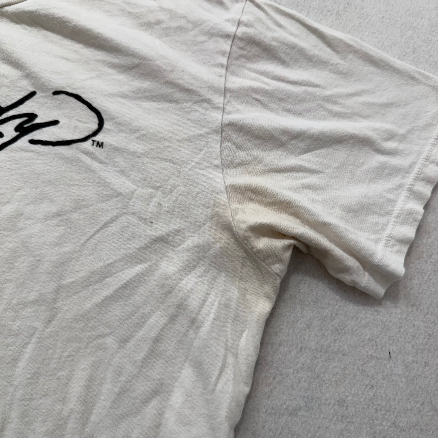 Ed Hardy Men's White Cotton T-Shirt Short Sleeves Skull Graphic Logo Tee Size L