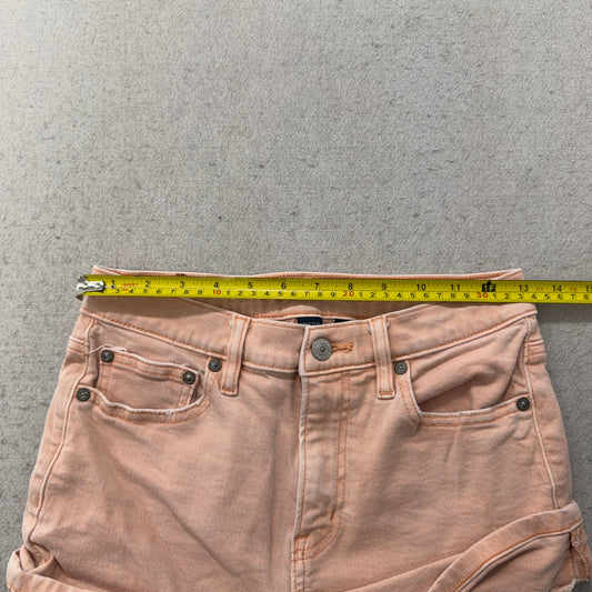 American Eagle Pink Stretch Denim Shorts Size 2 photo 2