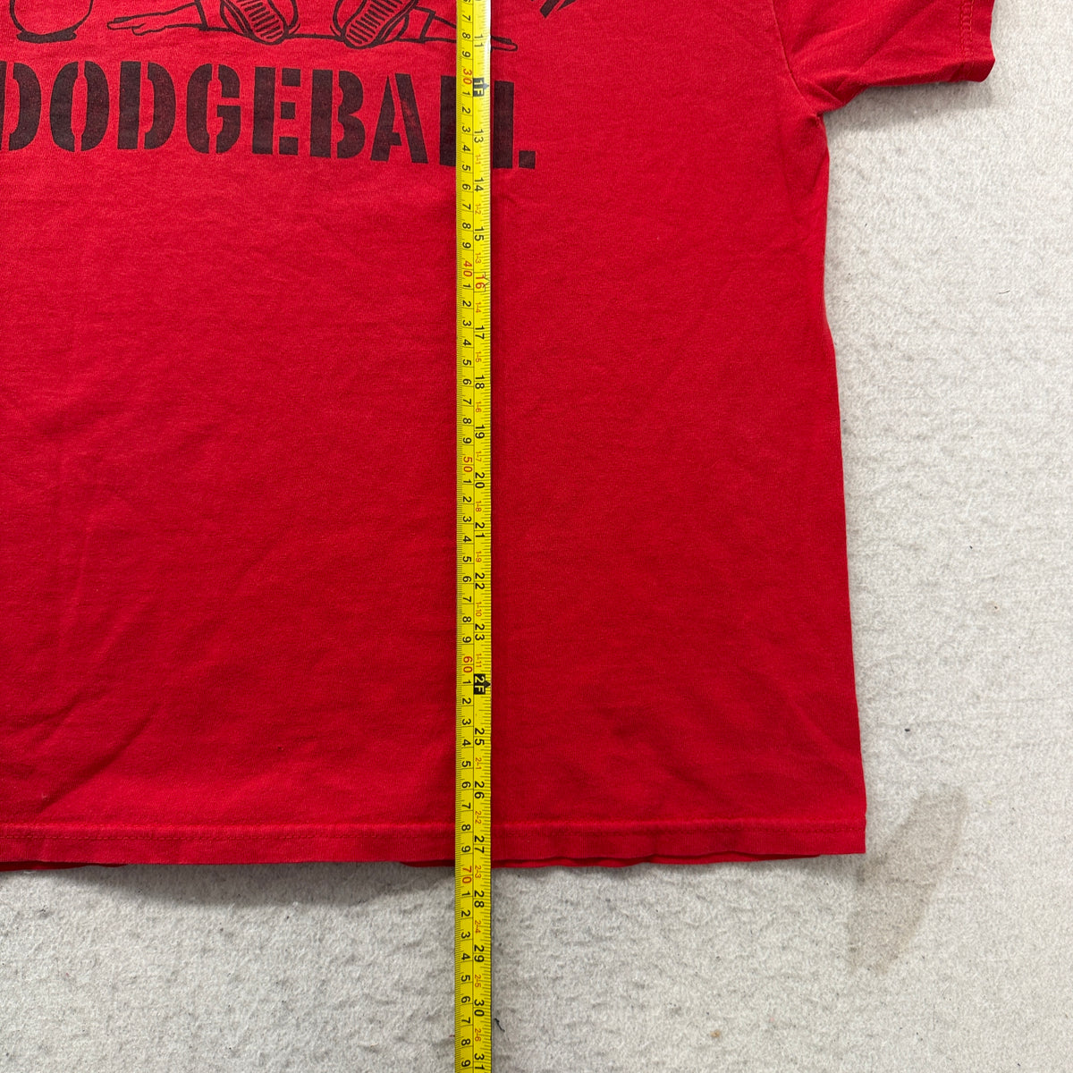 Tennessee River Dodgeball Graphic T-Shirt Men's Bright Red Cotton Casual Size XL