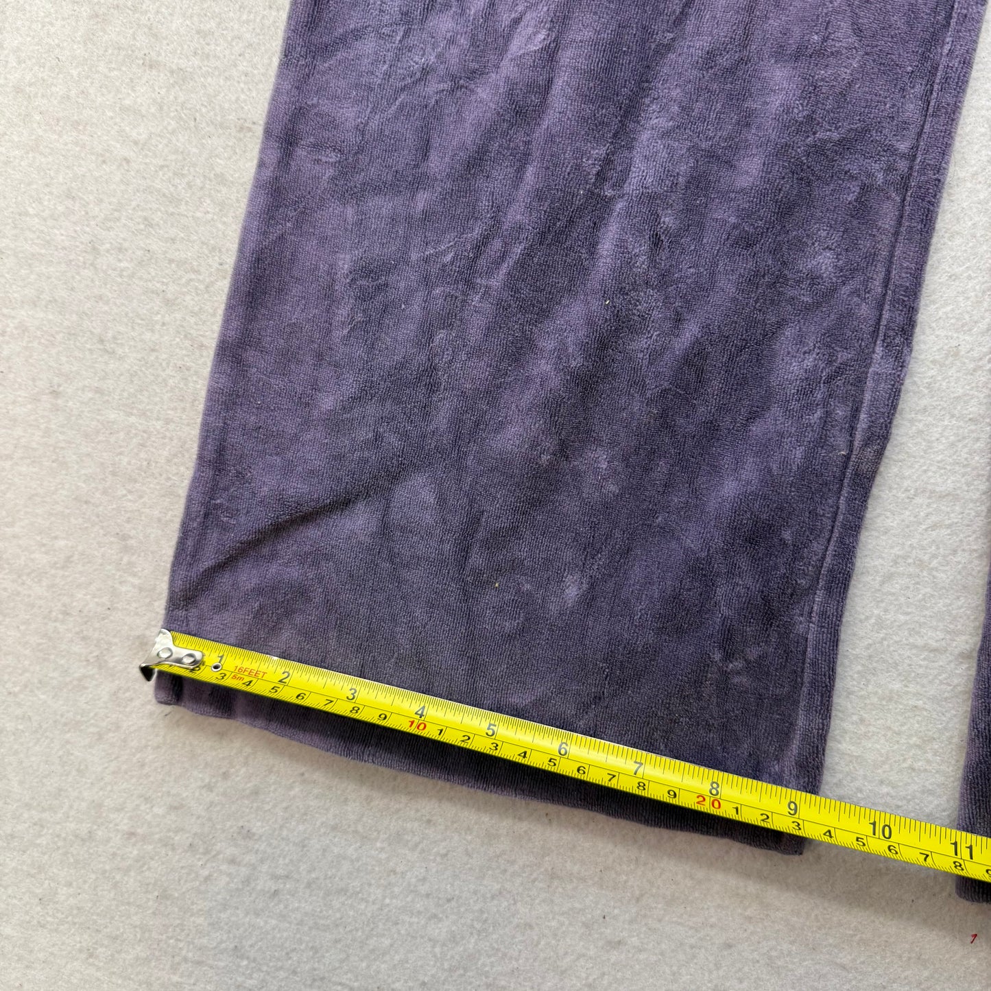 Vintage Juicy Couture Women's Purple Flare Track Pant Low Rise Loungewear Size S